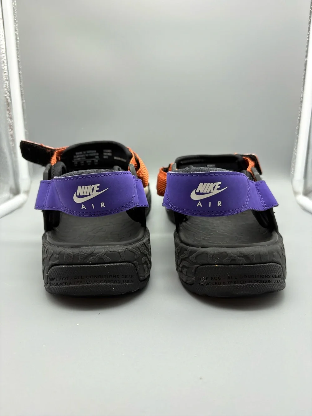 Nike ACG | Air Deschutz ACG Sandals - Black Orange Purple ; Mens 11